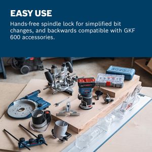 Bosch 18V Cordless Router – Compact Handheld Woodworking Tool