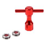 Yosoo 2 PCS Red Golf Putter Weights + Screw Wrench Tool for Scotty Cameron Putters (10g)