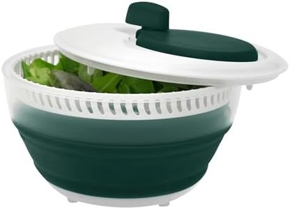 Starfrit Collapsible Salad Spinner 3L Capacity - Compact Storage - Basket Doubles as Colander - Bowl Can Be Used For Serving