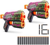 X-Shot Skins Flux - Zombie Stomper (2 Pack + 16 Darts) by ZURU, Easy Reload, Air Pocket Dart Technology, Toy Foam Dart Blaster for Kids, Teens, and Adults, Frustration Free Packaging