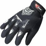 Black Kids Youth Bike Gloves Childr