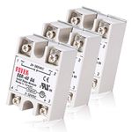 MYSWEETY 3PCS SSR-40DA Solid State Relay Single Phase Semi-Conductor Relay Input 3-32V DC Output 24-380V AC