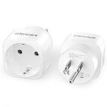 LENCENT 2 Pack Europe to US Plug Ad