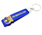 FC Barcelona, Chelsea, Manchester Rubber Key Chain Set - Super Quality Straps for Football Fans (F.C Barcelona) Multicolour