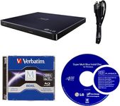 LG 6X WP50NB40 Ultra Slim Portable Blu-ray Burner Bundle with 100GB BDXL Disc and Cyberlink Burning Software