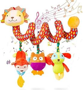 WolinTek Giocattolo Passeggino da Appendere Bambino, Giocattolo da Appendere per Carrozzina, Passeggino Spirale Giocattolo,Giocattolo Appeso Sonagli,Bambino attività Giocattolo