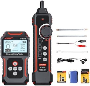 NOYAFA NF-8209S Network Cable Tester, Ethernet Cable Tester with PoE,NCV,Cable Length Test,Port Flashing,Multi-Function Trouble-Free Line Scan Mode,CAT5,CAT6 Line Tracer,LAN Network Cable Tracer Kits