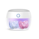 Papablic Portable UV Light Sterilizer, Mini UV-C Sanitizer Box for Pacifier and More, 99.99% Sterilization in 59 Seconds, USB Rechargeable