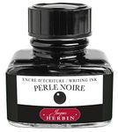 Jacques Herbin 13009T - 30ml Bottle of Ink for Fountain Pens and Rollerball Pens - Perle Noire