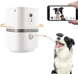 SKYMEE Smart Automatic Pet Feeder Food Dispenser for Cats & Dogs - 1080P Full HD Pet Camera Treat Dispenser with Night Vision and 2-Way Audio, Wi-Fi Enabled App for iPhone and Android