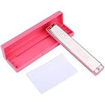 24 Holes Harmonica, Key of C Metal Mouth Organ Children Harmonicas Toy Gift for Kids Cute Musical Instrument Harmonica(Pink)