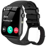 IOWODO Smart Watch for Women Men(Answer/Make Call),1.91" HD Fitness Watch with Flashlight/Step Counter/110+ Sport Modes/Heart Rate/Sleep Monitor/SpO2/IP68 Waterproof/Tracker,Smartwatch for Android iOS