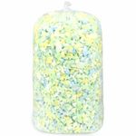 Welacer Shredded Memory Foam Filling 2.26KG for Bean Bag Filler, Pillow Stuffing Cushion Arts Crafts Refill, Without Added Gel Particles, Premium Soft and Great for Stuffing, Multi Color and Shape