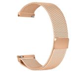 Mesh Watch Strap Metal- Quick Release Smart Watch Straps for Men Women,20mm 22mm Stainless Steel Milanses Smart Watch Bracelet Ladies Replacement, smart watch wristband (22mm, Rose Gold)