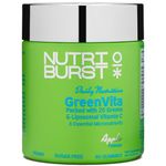 Nutriburst GreenVita - Super Greens Blend Gummies - Fruit + Veg + 100% Fruiting Bodies Mushrooms + 200 Million Live Bacteria Cultures - Boosted with Vitamins - 1 Month Supply - Suitable for Vegans