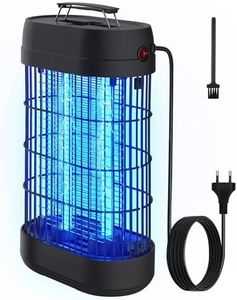 EUQQZU Lampe Anti Moustique, 18W UV Tue Mouche Eléctrique Couvrant 80m², Anti Insectes Moucherons Mites Intérieur Extérieur,Piège à Moustique pour Jardin Terrasse Piscine Chambre Maison Cuisine