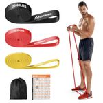 Flintronic Resistance Bands Set, 3 Different Levels Exercise Bands, Pull Up Bands Set for Men Women, Workout Bands for Home, Gym, Muscle Toning, Yoga, Stretch Mobility, Strength Training