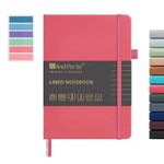 &And Per Se Lined Journal Notebook, 160 Pages, A5 5.7 x 8 inches College Ruled Thick Paper Notebook Journals for Writing, Hardcover Notebooks for Women Men Office School (1 Pack, Cherry Red)