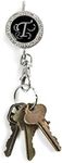 Alexx Finders Key Purse 01B-MONO T Bling Monogram T Finders Key Purse, Black