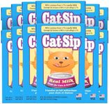 Pet-Ag Cat-Sip Real Milk Treat - 8 oz, 12 Pack - Ready-to-Feed Snack for Cats & Kittens - Easy to Digest with 99% Lactose-Free, Low-Fat Grade A Milk - Encourages Hydration - Promotes Eye, Heart Health