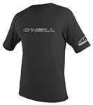 O'Neill Wetsuits Men's Basic Skins Short Sleeve Sun Shirt - Black, L