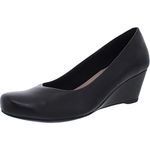 Clarks Women's Flores Tulip Pumps, Black Leather, 11 M US