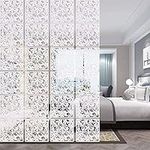 jxgzyy Hanging Room Divider 24Pcs Solid Board Screen Panels PVC Home Screen Panel Room Partition White For Home Hotel Living room Bedroom Sitting-room Decoration