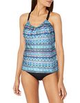 NEXT Women's Shirred Swimsuit Tankini Top, Daylight Daze Multi, 34BC