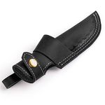 Gentlestache Belt Knife Sheath, Knife Holster, Horizontal Knife Sheath for Belt EDC Knife Holster Belt, Compact Draw Knife Holster Black