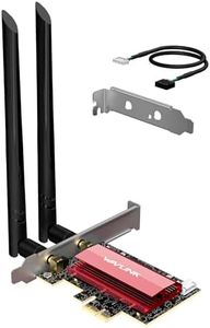 WAVLINK WiFi 7 BE8800 PCIe Network Card for Desktop PC, 2024 Tri-Band BE200 Wireless Adapter with Bluetooth 5.4, MU-MIMO, WPA3, for Windows 11/10(64bit), Only Supports Intel Motherboard