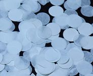 Kidsy Winsy Premium Tissue Paper Confetti 1 Inch Circle (White, 50gms/5000 Pcs)| Bigger Value Pack| Decoration Items for Birthday, Anniversary, Baby Shower| Decor for Balloon Decoration
