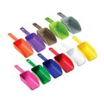 Myy Brand Multipurpose Kitchen and Pantry Plastic Scoops for Grain, Flour, Sugar (Pack of 4, Multicolor)