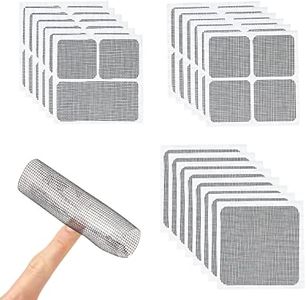 20PCS Window Screen Repair Patches Kit, Self Adhesive Screen Window Mesh Repair Fiberglass Window Repair Kit Screen Door Repair Kit for Repairing Screen Windows Doors Tents Nets (3 Sizes)