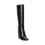 Lauren Ralph Lauren Womens Makenna Leather Knee-High Boots Black 5 Medium (B,M)