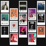 Funk You Store Kanye West Poster | Kanye West Polaroids Mini Posters Kit (Set of 15) | Collage Kit Polaroid Size (8 x 6 cm) Posters for Phone Accessories, Bedroom, Office, Living room (Kanye West)