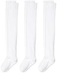 Bonjour Women'S Polycotton Socks (Pack Of 3)(Bro4002-03-Po3-White_White_5-8 Years), Regular