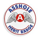 Asshole Merit Badge Sticker For Car