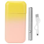 Jaxenor Waterproof Cigarette Case With Lighter Holder For Men And Women, Smell Proof, 20Pcs 100s Cigarettes Prerolls, Multipurpose Outdoor Pocket Box Container Usb Charging , Gradient Pink,Red,Yellow