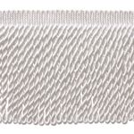 6 Inch Long WHITE Bullion Fringe Trim, Basic Trim Collection, Style BFS6 Color: A1 Sold By the Yard