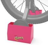 Training Wheel Trainers - Indoor Kids Stationary Bike Trainer Stand for Kids Bikes with Training Wheels (1 Pack Pink)