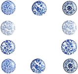 Set of 10 Blue Taylor Ceramic Drawe