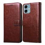 Casotec Flip Cover Back Case for Lava Yuva 2 4G | Premium Leather Finish | Inbuilt Pockets & Stand | Flip Cover Back Case for Lava Yuva 2 4G (Brown)