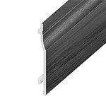 PVC Shiplap Cladding - Plastic Exterior Wall Cladding Weatherboard - 150mm Wide x 5m Lengths - Anthracite Grey