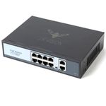 JK Vision 100M 8 Port PoE Switch JKV-PS-082M POE Injector Switch 10 Ports (2 uplink 8 Camera POE) 10/100mbps Compatible with J.K.Vision