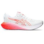 ASICS Women's Gel-Excite 10 Running Shoes, 11, White/Sunrise RED