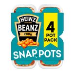 Heinz Baked Beanz Snap Pots, 200 g (Pack of 4)