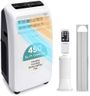 SereneLife 12,000 BTU Portable Air Conditioner– 4-in-1 AC Unit w/Cooling, Dehumidifier, Heater, & Fan– Includes Remote Control, Window Mount Kit, Quiet Operation, 24-Hour Timer