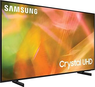 SAMSUNG 43-Inch Class Crystal 4K UHD AU8000 Series HDR, 3 HDMI Ports, Motion Xcelerator, Tap View, PC on TV, Q Symphony, Smart TV with Alexa Built-In (UN43AU8000FXZA, 2021 Model)