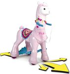 FEBER 800012442 My Lovely Llama Hearts Electronic ride-on and pet, multicoloured, Entre 3 y 6 Años