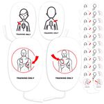 CPR Assistant 10 Adult + 10 Infant/Child Combo Set Universal AED Training Pads for AED Trainers, CPR Training Supplies, Replacement Smart Pads for CPR Manikins and AED Trainer